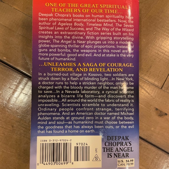 Book: THE ANGEL IS NEAR a novel by DEEPAK CHOPRA - Picture 2 of 3